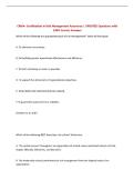 CRMA- Certification in Risk Management Assurance &vert; UPDATED Questions with 100&percnt; Correct Answers