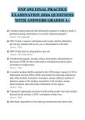 FNP 593 FINAL PRACTICE&NewLine;EXAMINATION 2026 QUESTIONS&NewLine;WITH ANSWERS GRADED A&plus;