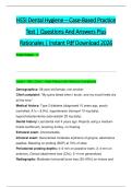 HESI Dental Hygiene &ndash; Case-Based Practice &NewLine;Test &vert; Questions And Answers Plus &NewLine;Rationales &vert; Instant Pdf Download 2026