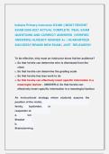 Indiana Primary Instructor EXAMS &vert;&vert; MOST RECENT EXAMS 2026-2027 