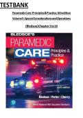 Paramedic Care&colon; Principles & Practice&comma; Volume 5&colon; Special Considerations and Operations &lpar;6th Edition&rpar; &ndash; ISBN 9780136895299 &ndash; Complete Test Bank for Chapters 1&ndash;16