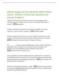 Defense Support of Civil Authorities &lpar;DSCA&rpar; Phase I&NewLine;Course - 10&sol;28&sol;17 PreTest Exam questions and&NewLine;answers Graded A&plus;&NewLine;1&rpar; When the US Coast Guard enforces marine resource management and&NewLine;protection regimes of marine re