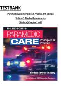 Paramedic Care&colon; Principles & Practice&comma; 6th Edition Volume 3&colon; Medical Emergencies &lpar;Bledsoe&rpar; ISBN 9780136895299 &ndash; Chapters 1&ndash;13 Test Bank with Questions and Answers