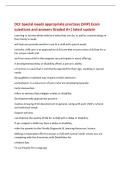 DCF Special needs appropriate practices &lpar;SNP&rpar; Exam&NewLine;questions and answers Graded A&plus;&vert; latest update&NewLine;Learning to see the whole child and what they can do&comma; as well as concentrating on&NewLine;their family's needs&NewLine;will help you provide excellent care to a c