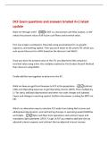 DCF Exam questions and answers Graded A&plus;&vert; latest&NewLine;update&NewLine;Walk me through a DCF -A DCF is a discounted cash flow analysis&period; A DCF&NewLine;values the present value of all future c