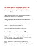 DCF Child Growth and Development &lpar;CGAD&rpar; Exam&NewLine;questions and answers Graded A&plus;&vert; latest update&NewLine;Growth proceeds from the &lowbar;&lowbar;&lowbar;&lowbar;&lowbar; downward and from the center of the &lowbar;&lowbar;&lowbar;&lowbar;&NewLine;outward&period; &lpar;p&period; 3&rpar; -head and body&NewLine;True or False&colon; Growth proceeds from the center of the bo