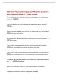DCF Child Abuse and Neglect &lpar;CAAN&rpar; Exam questions&NewLine;and answers Graded A&plus;&vert; latest update