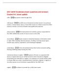 DCF CAAN Vocabulary Exam questions and answers&NewLine;Graded A&plus;&vert; latest update&NewLine;child -any person under the age of 18&NewLine;child abuse -Any willful act or threatened act that results in any physical&comma;&NewLine;mental&comma; or sexual abuse&comma; injury&comma; or harm that causes or is likel