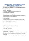 COMP SCI EXAM 2 STUDY GUIDE QUESTIONS &NewLine;WITH CORRECT ANSWERS 2026