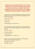 CFDIC FINAL EXAM NEWEST 2026 ACTUAL EXAM&vert; &NewLine;COMMON FACULTY DEVELOPMENT INSTRUCTOR &NewLine;COURSE &lpar;CFD-IC&rpar; FINAL EXAM REVIEW WITH &NewLine;COMPLETE REAL EXAM QUESTIONS AND CORRECT &NewLine;VERIFIED ANSWERS&sol; ALREADY GRADED A&plus; &lpar;BRAND NEW&excl;&excl;&rpar; 