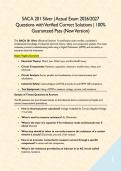 SACA Certification C-201 & 204 Electrical Systems 1 BUNDLE  &vert; Actual Exam 2026&sol;2027 Questions with Verified Correct Solutions &vert; 100&percnt; Guaranteed Pass &lpar;New Version&rpar;