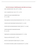 CSE 1321 Final Review &vert; UPDATED Questions with 100&percnt; Correct Answers&NewLine;