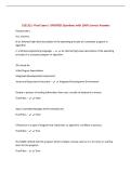 CSE1321- Final Exam &vert; UPDATED Questions with 100&percnt; Correct Answers&NewLine;