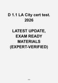 D 1&period;1 LA City Cert Test 2026 &vert; Complete Welding Certification Exam Questions & Answers