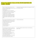 EAS Test Prep &lpar;Multiple Choice&rpar; ACTUAL UPDATED QUESTIONS AND &NewLine;CORRECT ANSWERS 