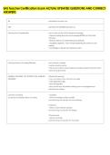 EAS Teacher Certification Exam ACTUAL UPDATED QUESTIONS AND CORRECT &NewLine;ANSWERS 