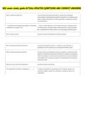 EAS exam study guide ACTUAL UPDATED QUESTIONS AND CORRECT ANSWERS 