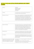 EAS Exam Study Guide ACTUAL UPDATED QUESTIONS AND CORRECT &NewLine;ANSWERS 