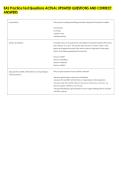 EAS Practice Test Questions ACTUAL UPDATED QUESTIONS AND CORRECT &NewLine;ANSWERS 