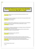 Real Estate Salesperson License Exam Questions and Answers 2026&ndash;2027 &vert; Real Estate Licensing Program &vert; Comprehensive Salesperson Exam