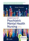 Test Bank For Essentials of Psychiatric Mental Health Nursing 8th Edition Concepts of Care in Evidence Based Practice 8th Edition Morgan Townsend &vert; ISBN&colon; 9780803676787 &vert; Chapter 1-32 &vert;All Chapters with Answers and Rationals A&plus; Guide