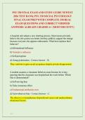 PSY 330 FINAL EXAM AND STUDY GUIDE NEWEST &NewLine;2026 TEST BANK&vert; PSY 330 SOCIAL PSYCHOLOGY &NewLine;FINAL EXAM PREP WITH COMPLETE 350 REAL &NewLine;EXAM QUESTIONS AND CORRECT VERIFIED &NewLine;ANSWERS&sol; ALREADY GRADED A&plus; &lpar;MOST RECENT&excl;&excl;&rpar; 