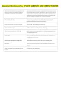 Assessment Centers ACTUAL UPDATED QUESTIONS AND CORRECT ANSWERS 