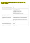 DHL Interview ATPL Questions ACTUAL UPDATED QUESTIONS AND &NewLine;CORRECT ANSWERS 