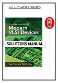 Fundamentals of Modern VLSI Devices &lpar;3rd Edition&comma; 2023&rpar; Solutions Manual &vert; Taur & Ning &vert; All 10 Chapters &vert; 2026 PDF