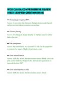 WGU C211 OA COMPREHENSIVE REVIEW&NewLine;SHEET VERIFIED QUESTION BANK&NewLine;