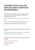 AORN PERIOP 101 EXAM ACTUAL EXAM &NewLine;SCRIPT 2026 COMPLETE QUESTIONS AND &NewLine;SOLUTIONS GRADED A&plus;