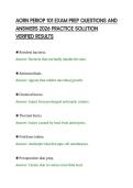 AORN PERIOP 101 EXAM PREP QUESTIONS AND &NewLine;ANSWERS 2026 PRACTICE SOLUTION &NewLine;VERIFIED RESULTS 