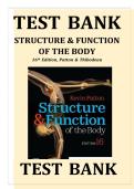 Thibodeau & Patton&colon; Structure & Function of the Body&comma; 16th Edition Test Bank