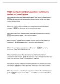 NCLEX Cardiovascular Exam questions and answers&NewLine;Graded A&plus;&vert; latest update&NewLine;What medication should be withheld before and after cardiac catheterization&quest; -&NewLine;Metformin should be withheld for 24 hours before and 48 hours after&NewLine;cardiac catheterization&period;&NewLine;What 