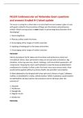 NCLEX Cardiovascular w&sol; Rationales Exam questions&NewLine;and answers Graded A&plus;&vert; latest update&NewLine;The nurse is caring for a client who is on strict bed rest and creates a plan of care&NewLine;with goals related to the prevention of deep vein thrombosis and pulmonary&NewLine;emb
