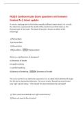 NCLEX Cardiovascular Exam questions and answers&NewLine;Graded A&plus;&vert; latest update&NewLine;A nurse is working with a client who recently suffered a heart attack&period; As a result&comma;&NewLine;the clien