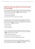 NCLEX PN Cardiac Exam questions and answers Graded&NewLine;A&plus;&vert; latest update&NewLine;The nurse is assigned to assist with caring for a client after cardiac catheterization&NewLine;performed through the left femoral artery&period; The nurse should plan to maintain bed&NewLine;rest for this 