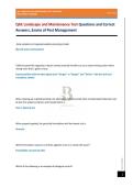 QAC Landscape and Maintenance Test Questions and Correct Answers&comma; Exams of Pest Management