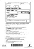 Edexcel AS Level June 2026 Further Mathematics Paper 25 Further Mechanics 1 Question Paper