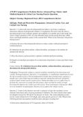 ATI RN Comprehensive Predictor Review Advanced Prep&colon; Master Adult &NewLine;Medical-Surgical & Critical Care Nursing Practice Questions &NewLine;