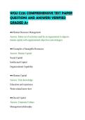 WGU C235 COMPREHENSIVE TEST PAPER&NewLine;QUESTIONS AND ANSWERS VERIFIED&NewLine;GRADED A&plus;