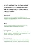 APPLIED ALGEBRA WGU C957 OA EXAM II &NewLine;2026 PRACTICE TEST PREMIUM QUESTIONS &NewLine;AND ACCURATE ANSWERS ONE HUNDRED &NewLine;PERCENT CORRECT