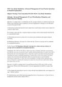 NGN Case Study Simulation&colon; Advanced Management of Care Practice Questions & Detailed Explanations 