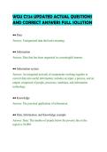 WGU C724 UPDATED ACTUAL QUESTIONS&NewLine;AND CORRECT ANSWERS FULL SOLUTION