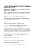 NSG 3800 Advanced Adult Health Nursing Prep&colon; Master &NewLine;Complex Multisystem Health Alterations Practice Questions & Detailed Explanations &NewLine;