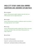 WGU C777 STUDY GUIDE 2026 VERIFIED&NewLine;QUESTIONS AND ANSWERS OUTLINE PACK