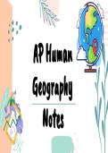 AP Human Geography Notes &vert; ALL UNITS IN DETAIL