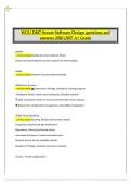 WGU D487 Secure Software Design Questions and Answers 2026&ndash;2027 &vert; Cybersecurity & Software Engineering Program &vert; Comprehensive Secure Development Exam