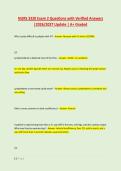 NURS 3320 Exam 2 Questions with Verified Answers &NewLine;&vert;2026&sol;2027 Update &vert; A&plus; Graded