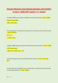 Elevator Mechanic Exam Review Questions with Verified &NewLine;Answers &vert;2026&sol;2027 Update &vert; A&plus; Graded 